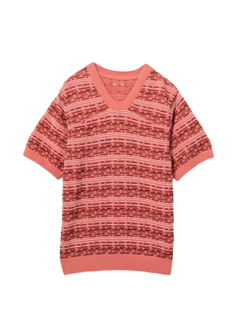 patterned short-sleeves top - 1