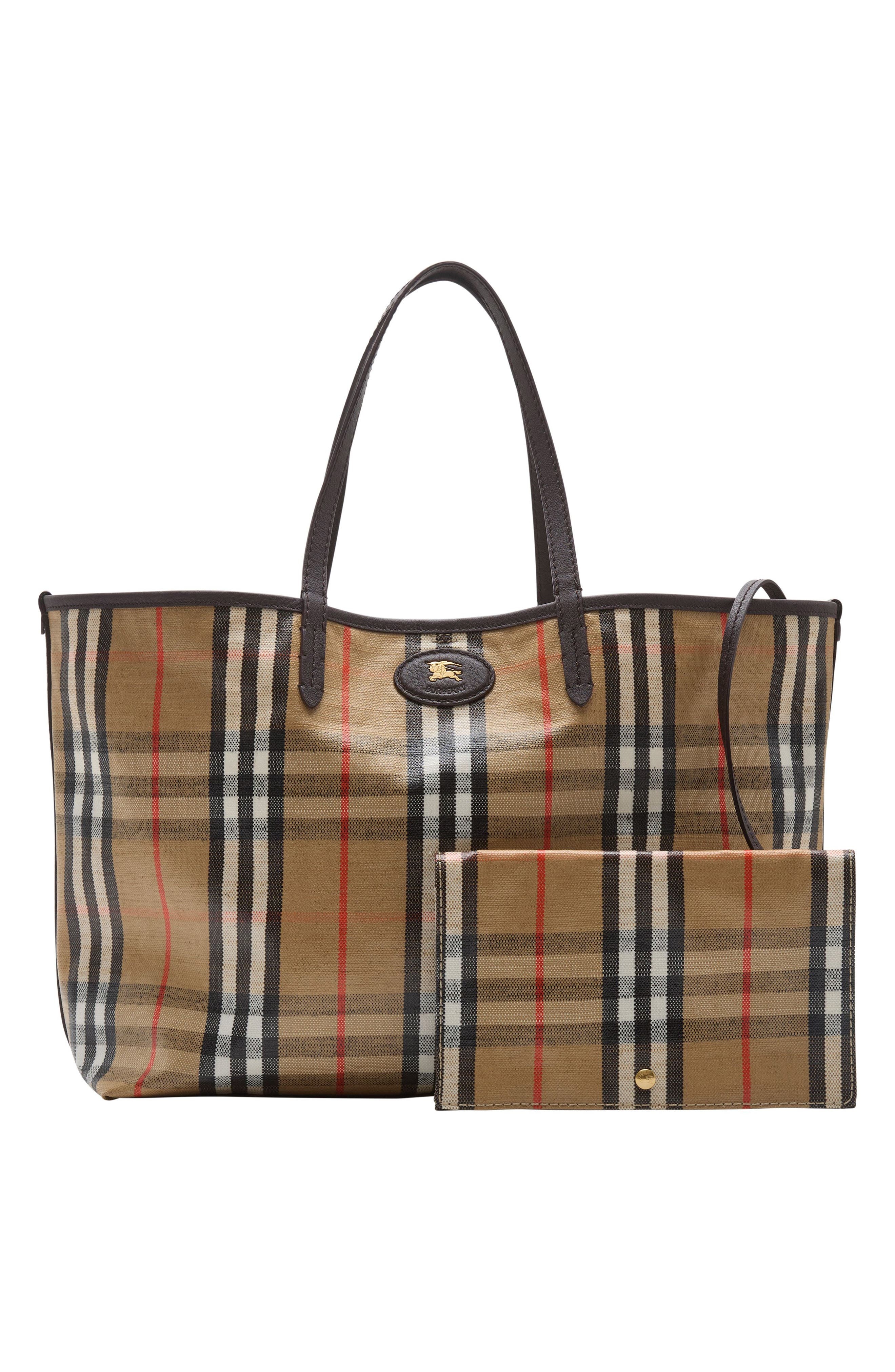 burberry Medium Highlands Coated Canvas Tote in Sand at Nordstrom - 5