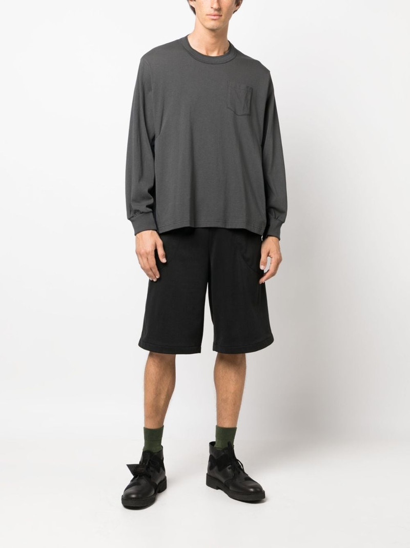 sacai patch-pocket knit jumper outlook