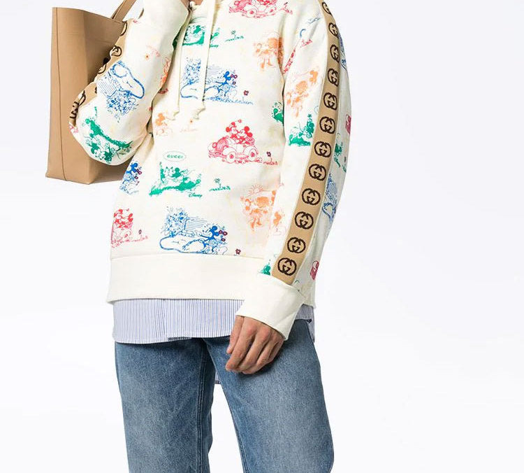 Gucci x Disney Mickey Mouse Printed For Men White 601731-XJB6L-9510 - 4