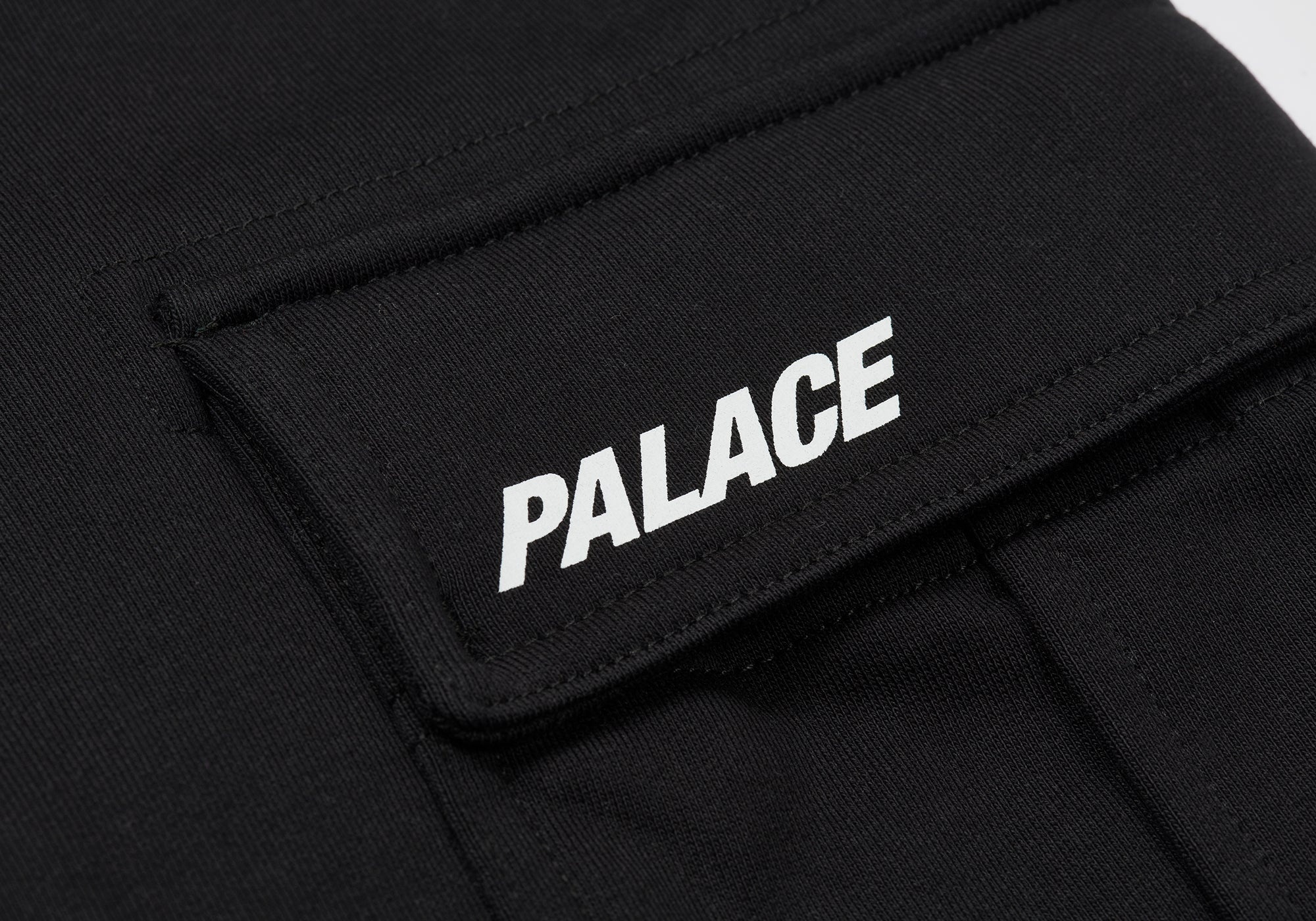 CARGO SWEAT SHORTS BLACK - 3