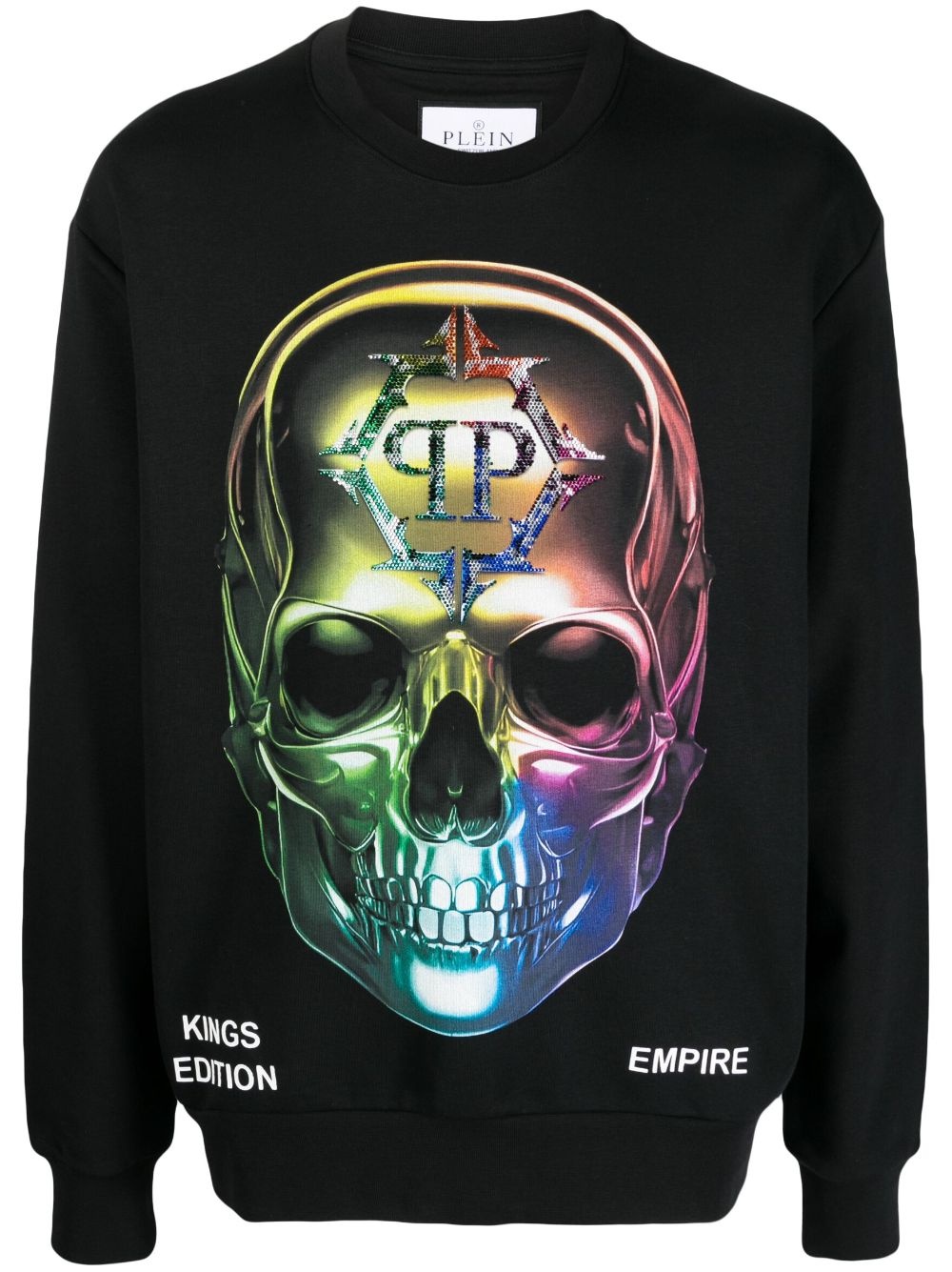 Chrome skull-print sweatshirt - 1