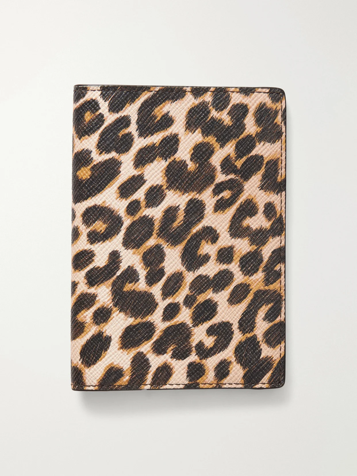 Panama Leopard-print Leather Passport Holder - 1