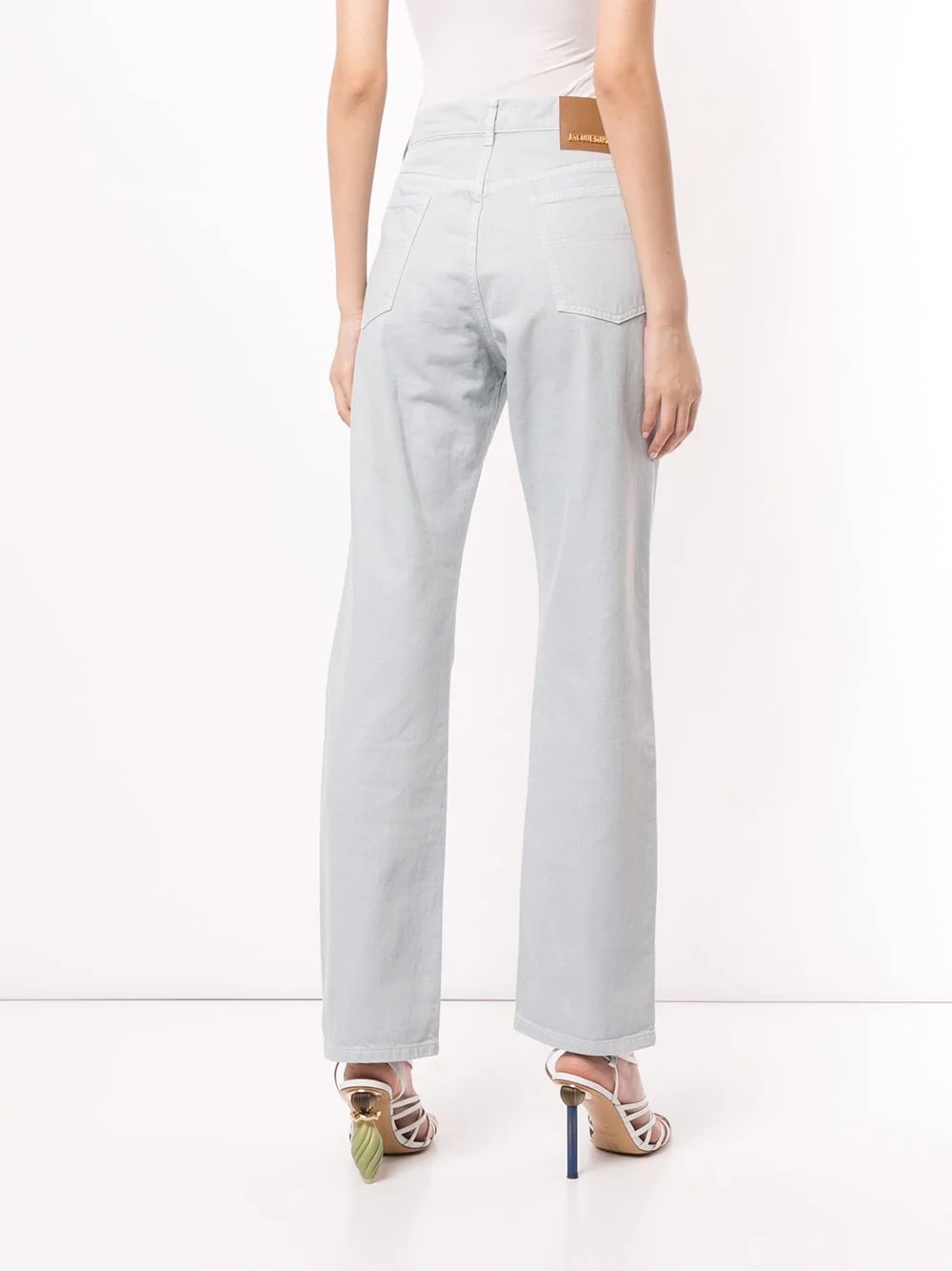 plain straight-leg jeans - 4