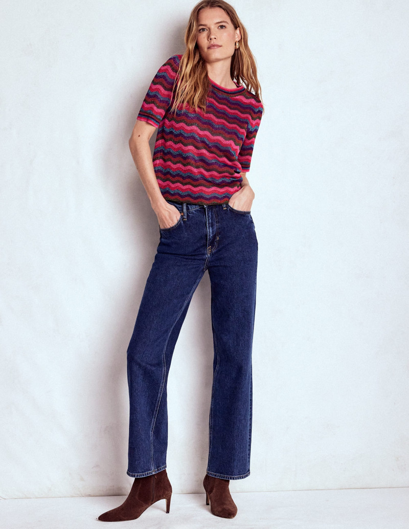 Jacquard Knitted T-Shirt-Multi 7