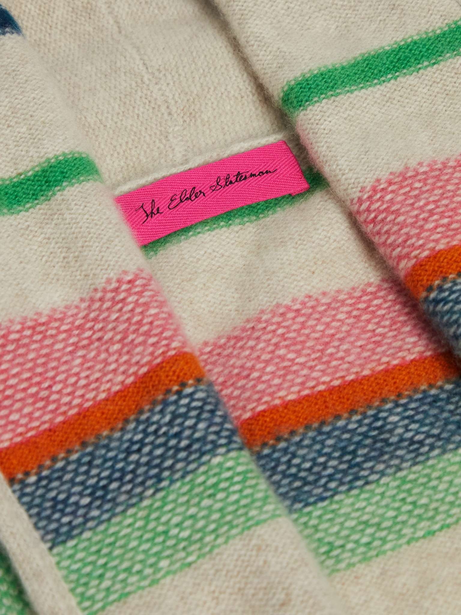 Striped Cashmere Cardigan - 3