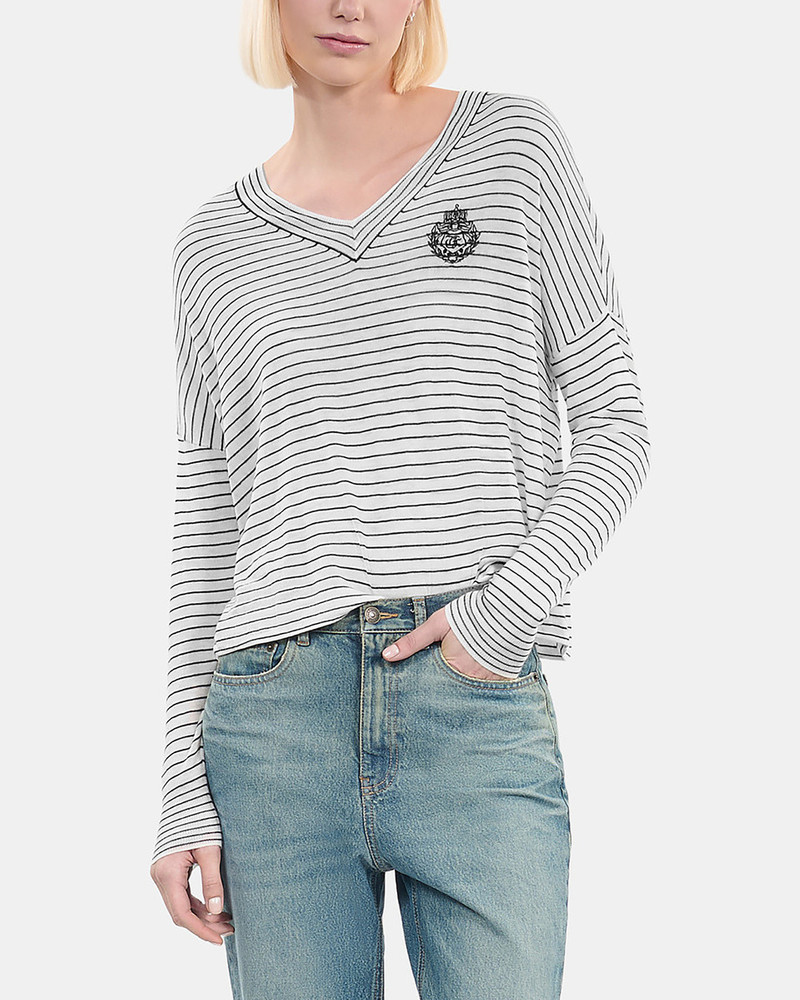 BLAZON WOOL AND CASHMERE STRIPED SWEATER 4