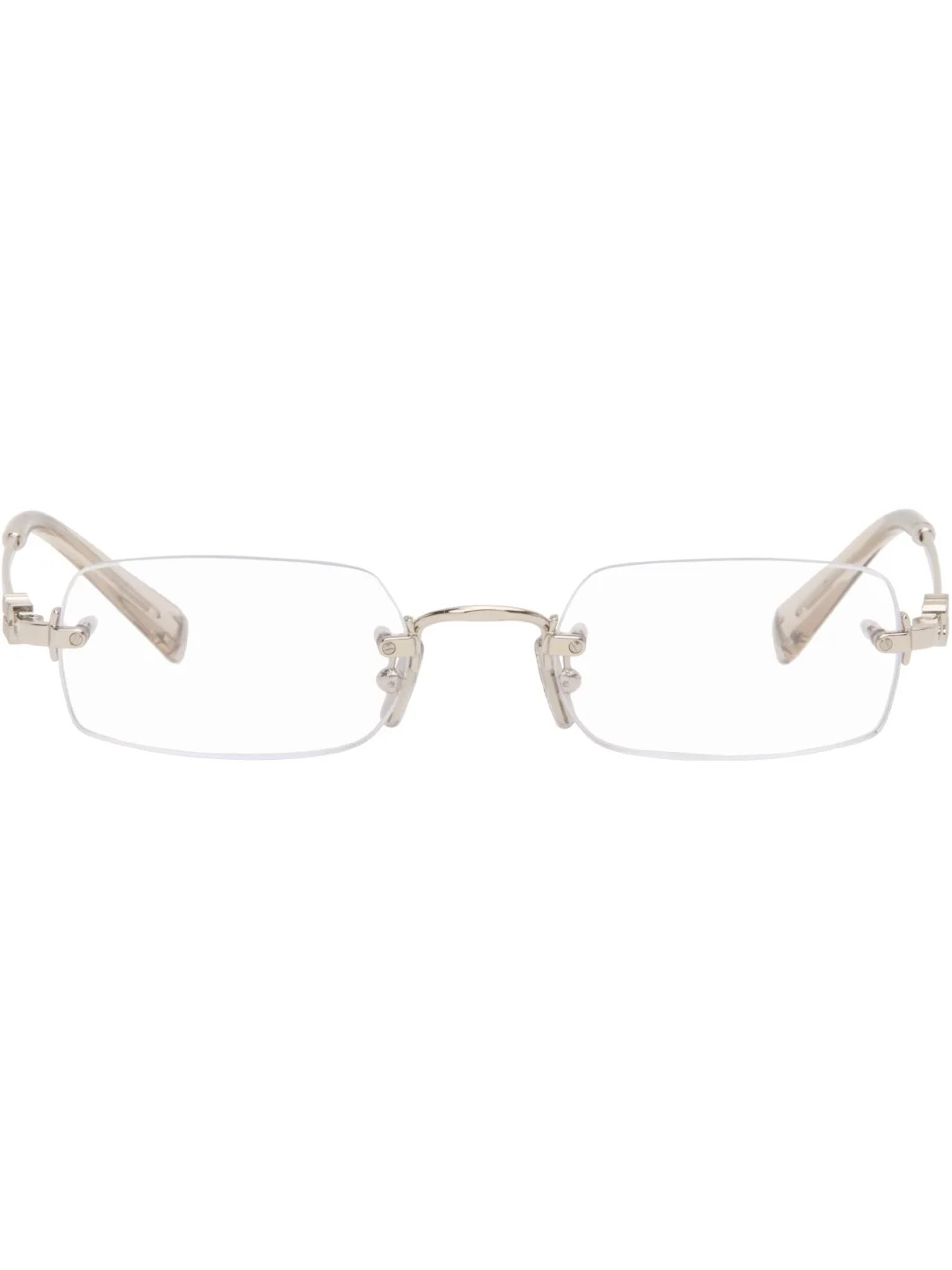 Silver Rimless Glasses - 1