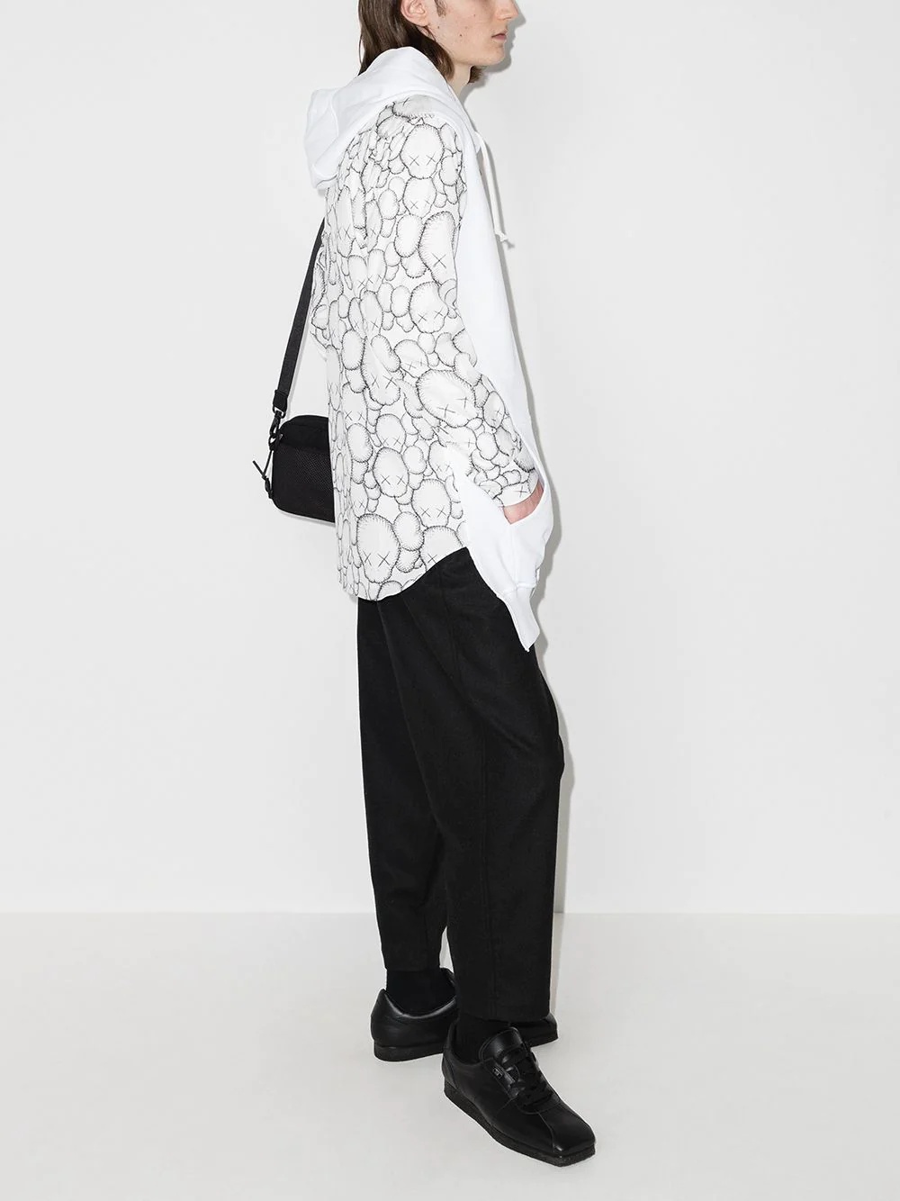 x KAWS graphic-print zip-up hoodie - 9