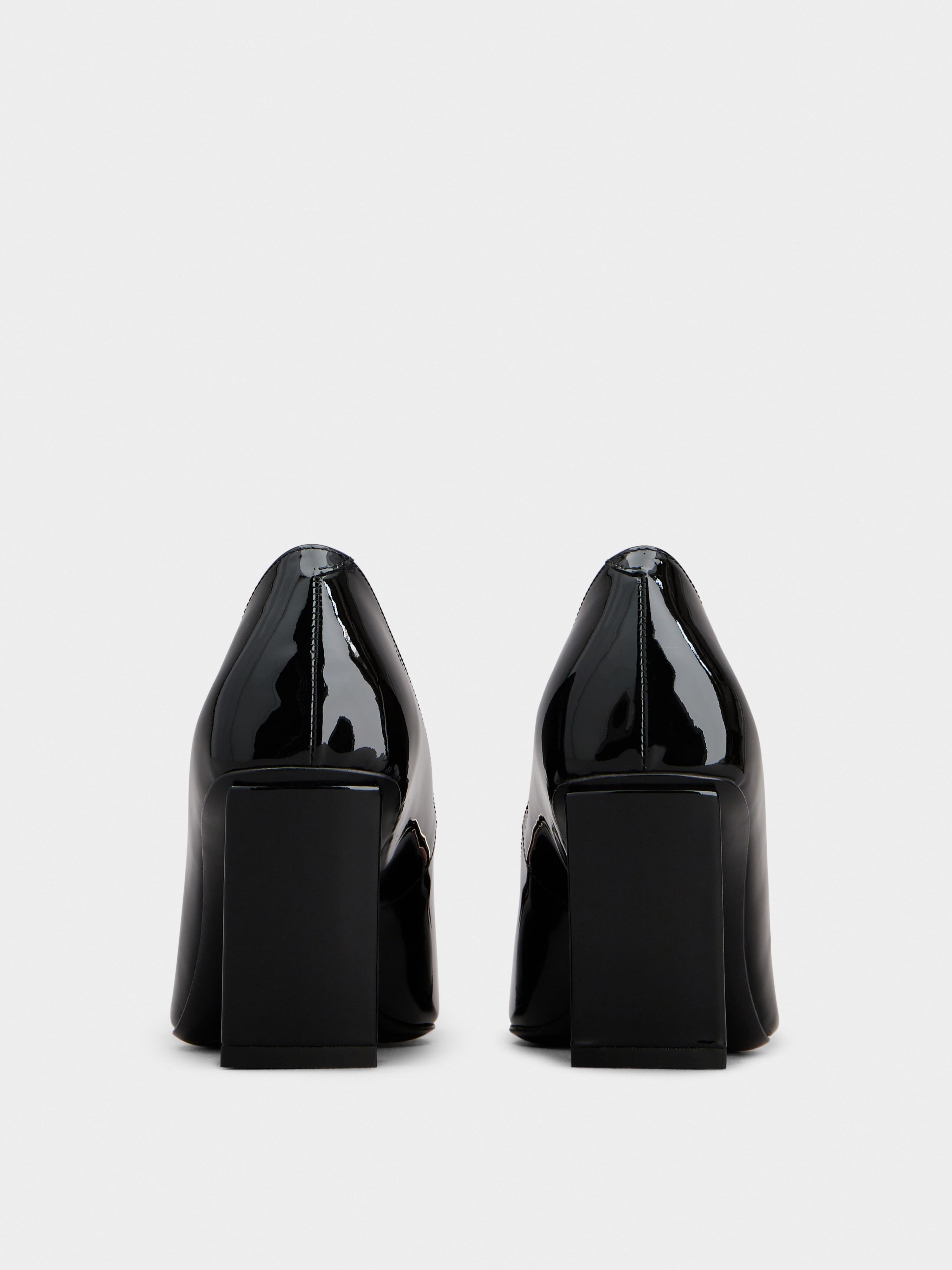 Belle Vivier Metal Buckle Pumps in Patent Leather - 5