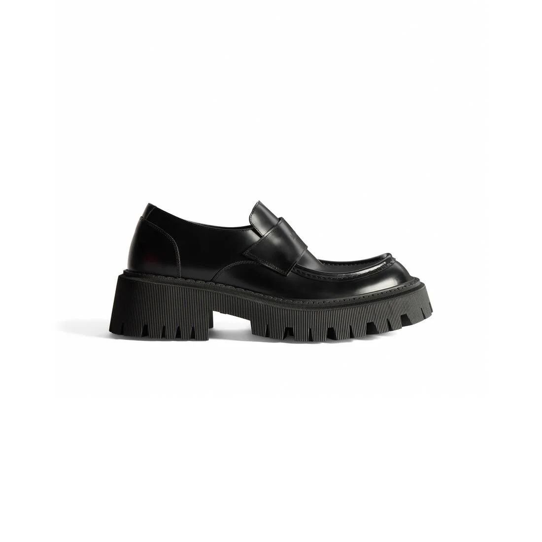 Men's Tractor Loafer in Black - 1