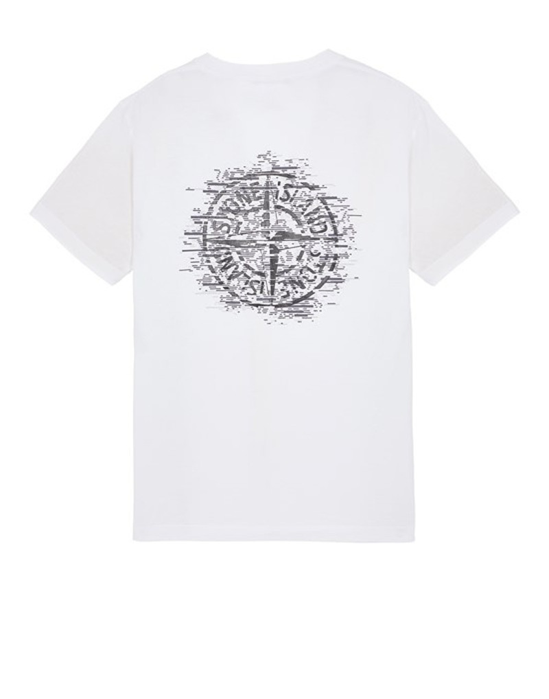 Stone Island 2NS89 'INSTITUTIONAL ONE' PRINT WHITE outlook