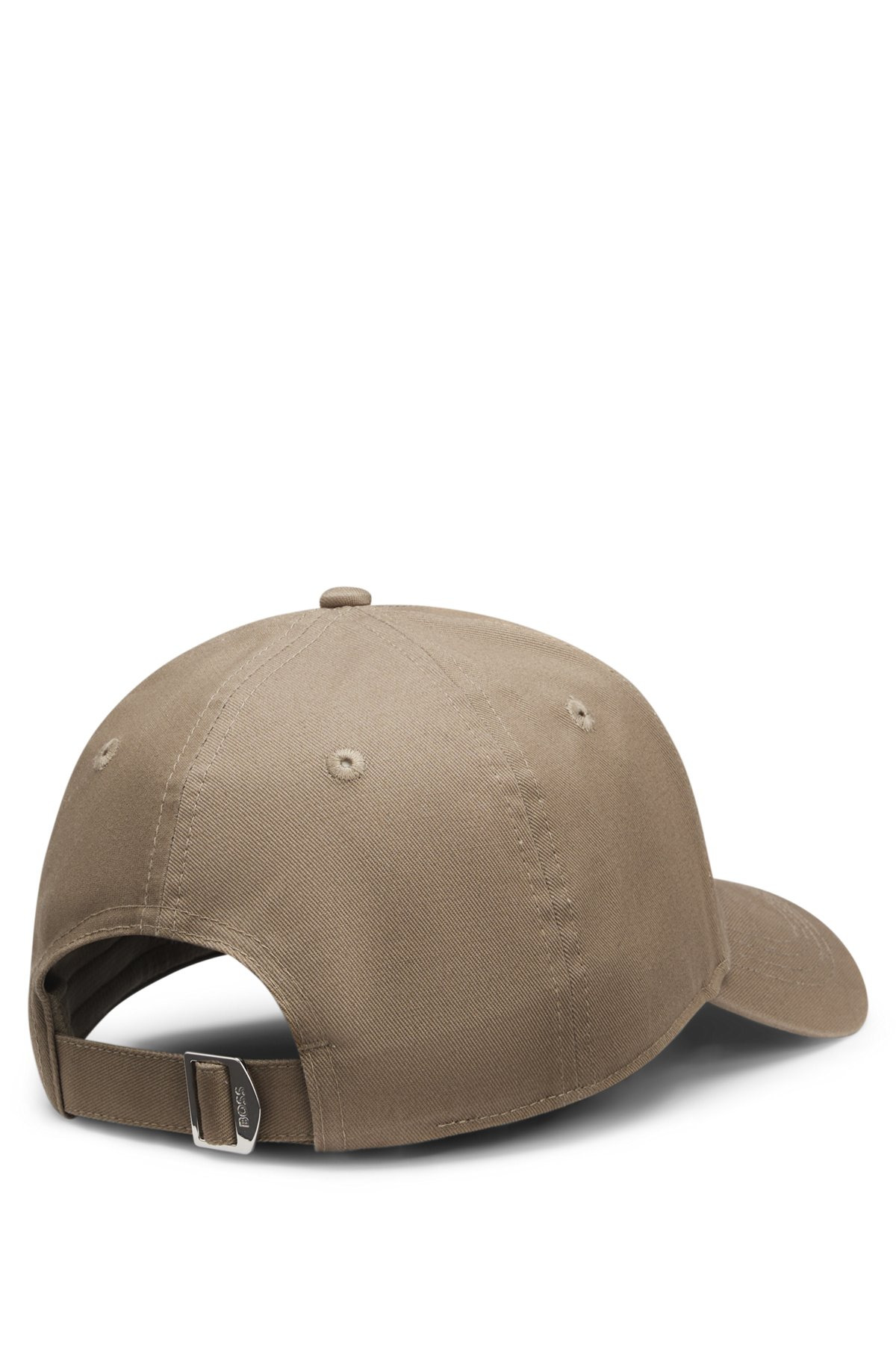 COTTON-TWILL CAP WITH EMBROIDERED DOUBLE B MONOGRAM - 3