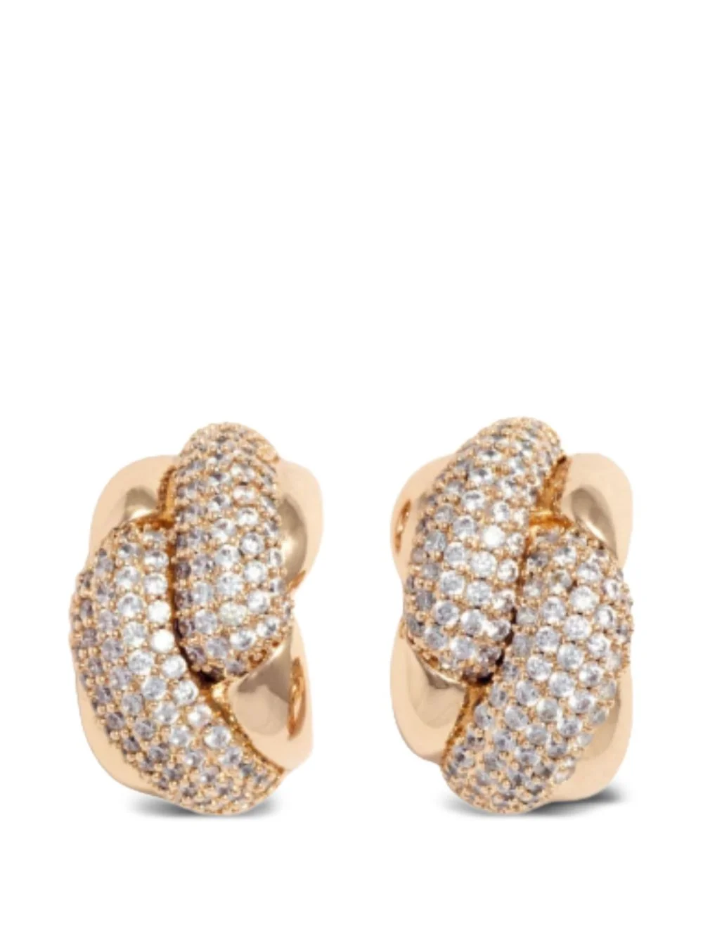 crystal-embellishment earrings - 1