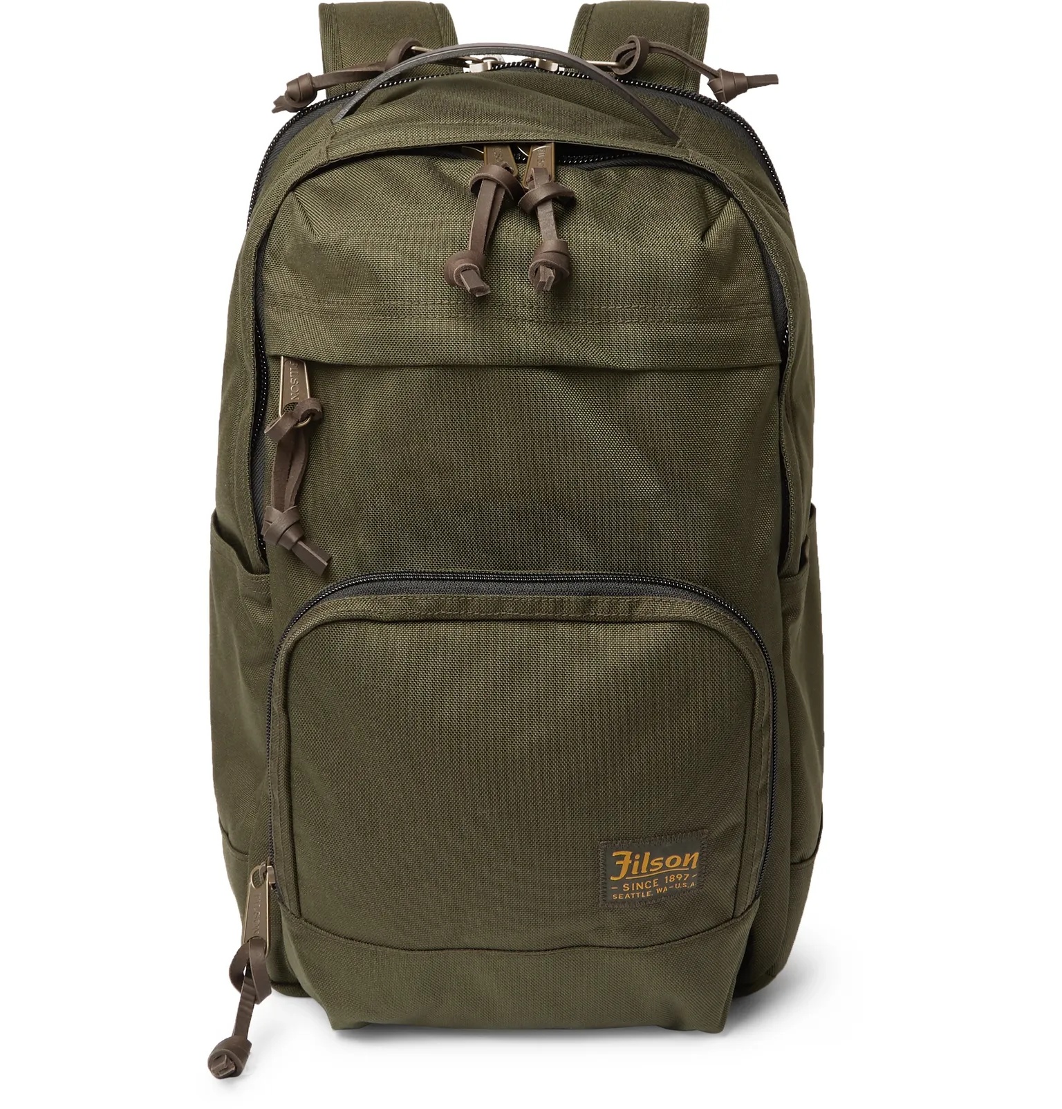 Dryden Leather-Trimmed CORDURA Backpack - 1