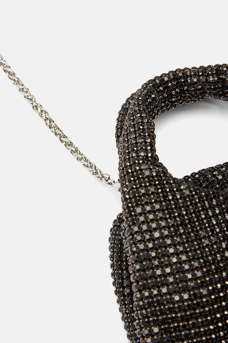 Premium Crystal Embellished Slouchy Bucket Bag 4