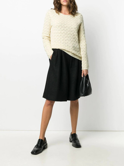 Comme des Garçons Comme des Garçons open cross knit jumper outlook