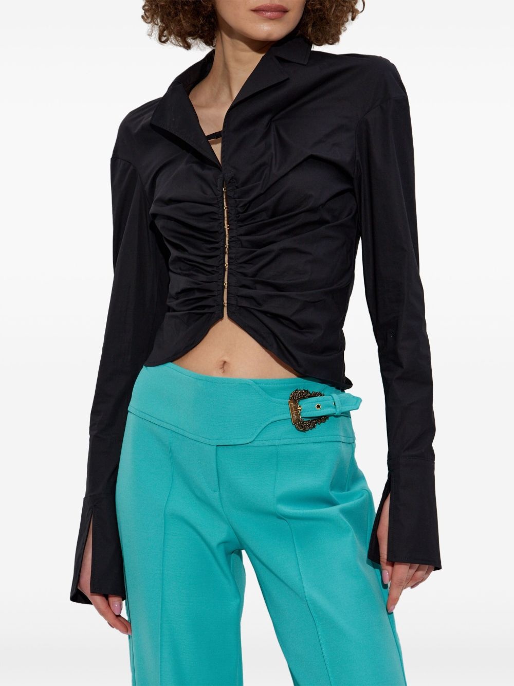 drape detailing shirt - 3