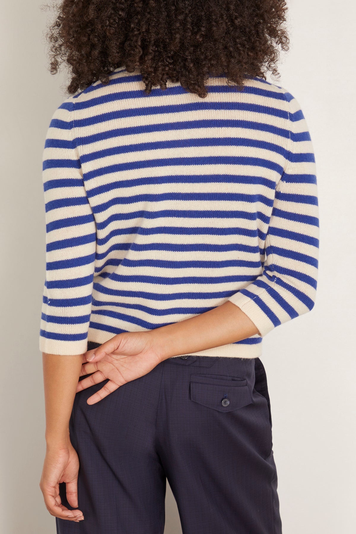 Rd Sweater in Oat Milk/Night Dive - 4