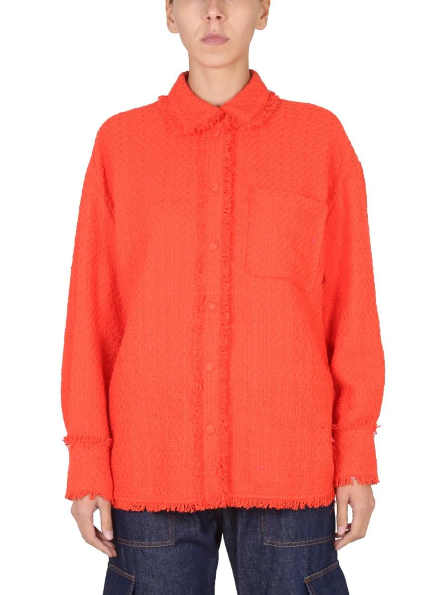 MSGM CAMICIA CON FRANGE - 1