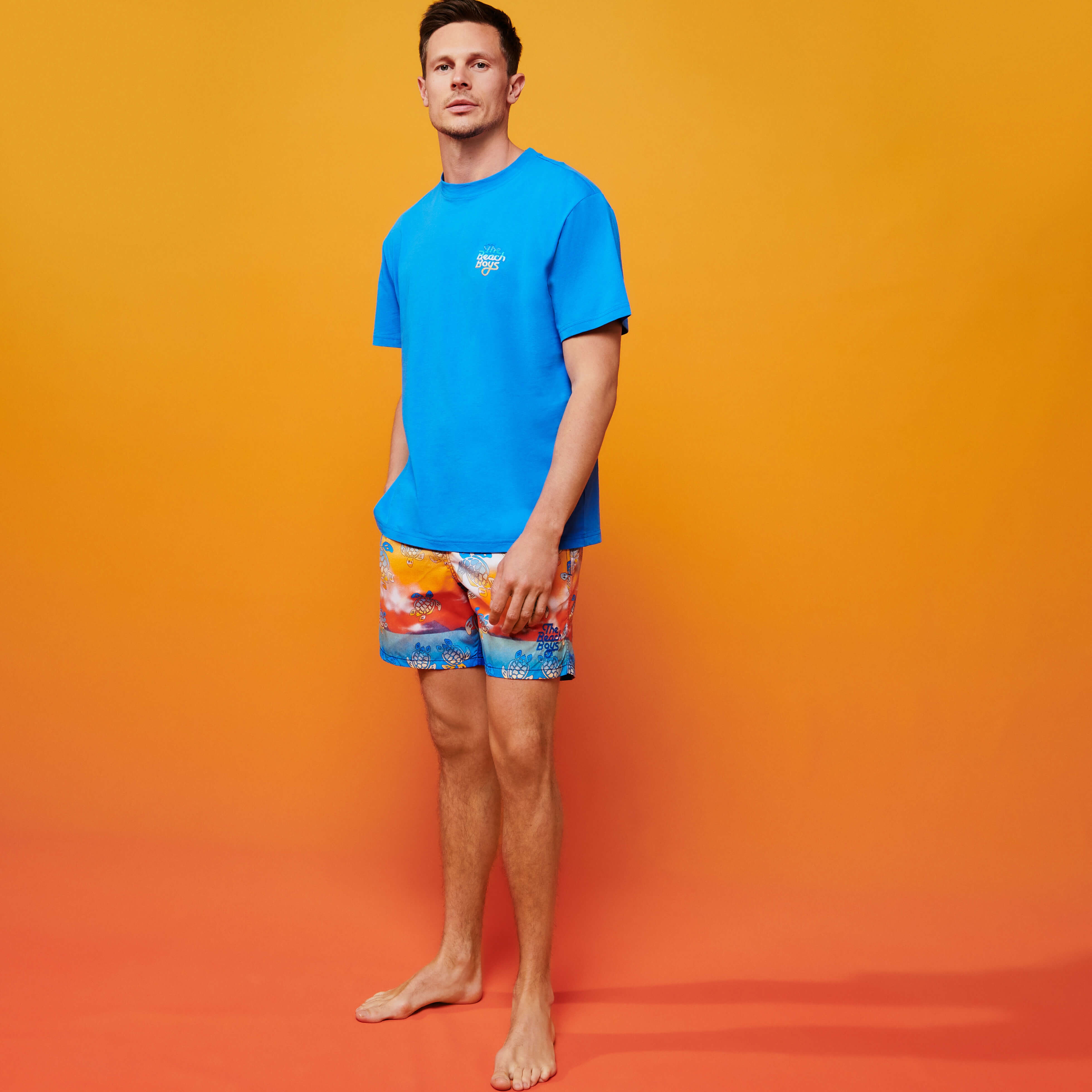 Men T-Shirt Gradient Embroidered Logo - Vilebrequin x The Beach Boys - 3