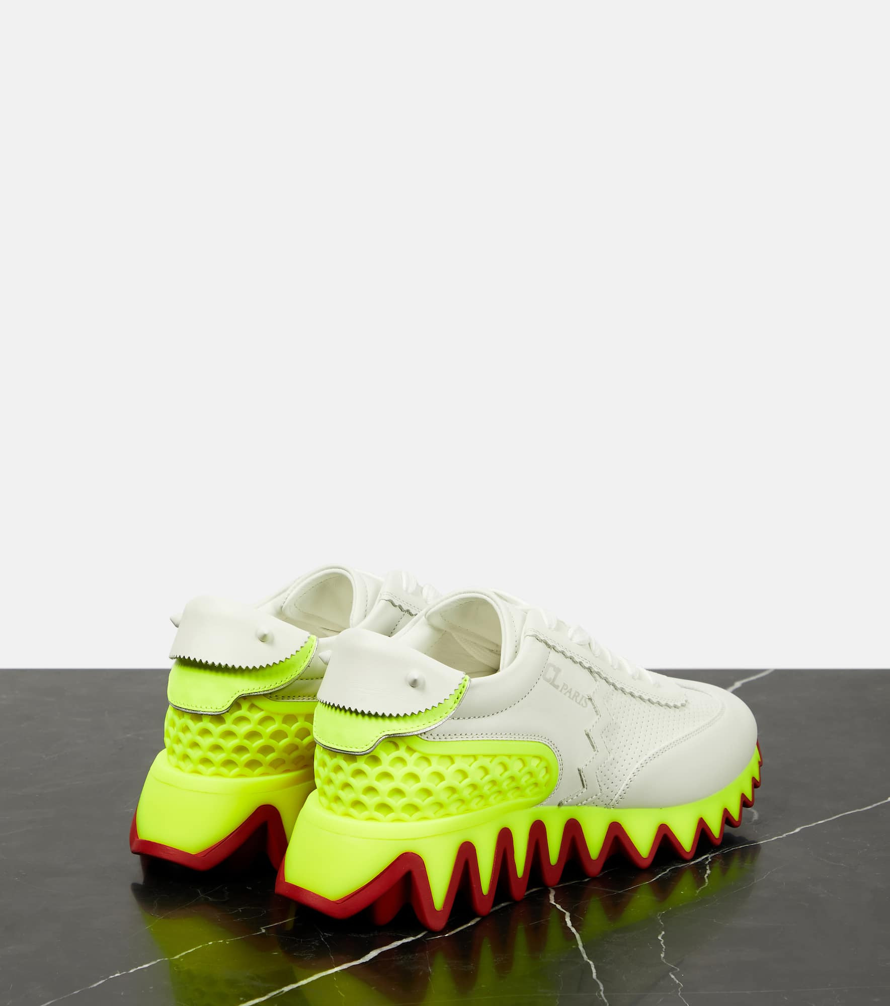 Loubishark leather sneakers - 3