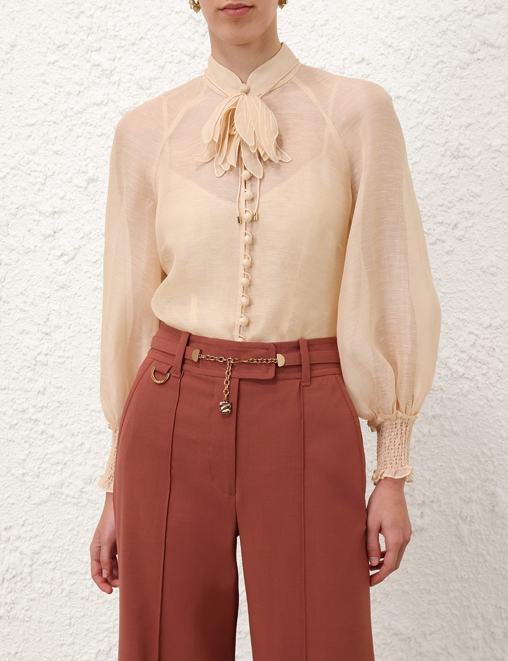 ILLUSTRATION BUTTONED BLOUSE - 2