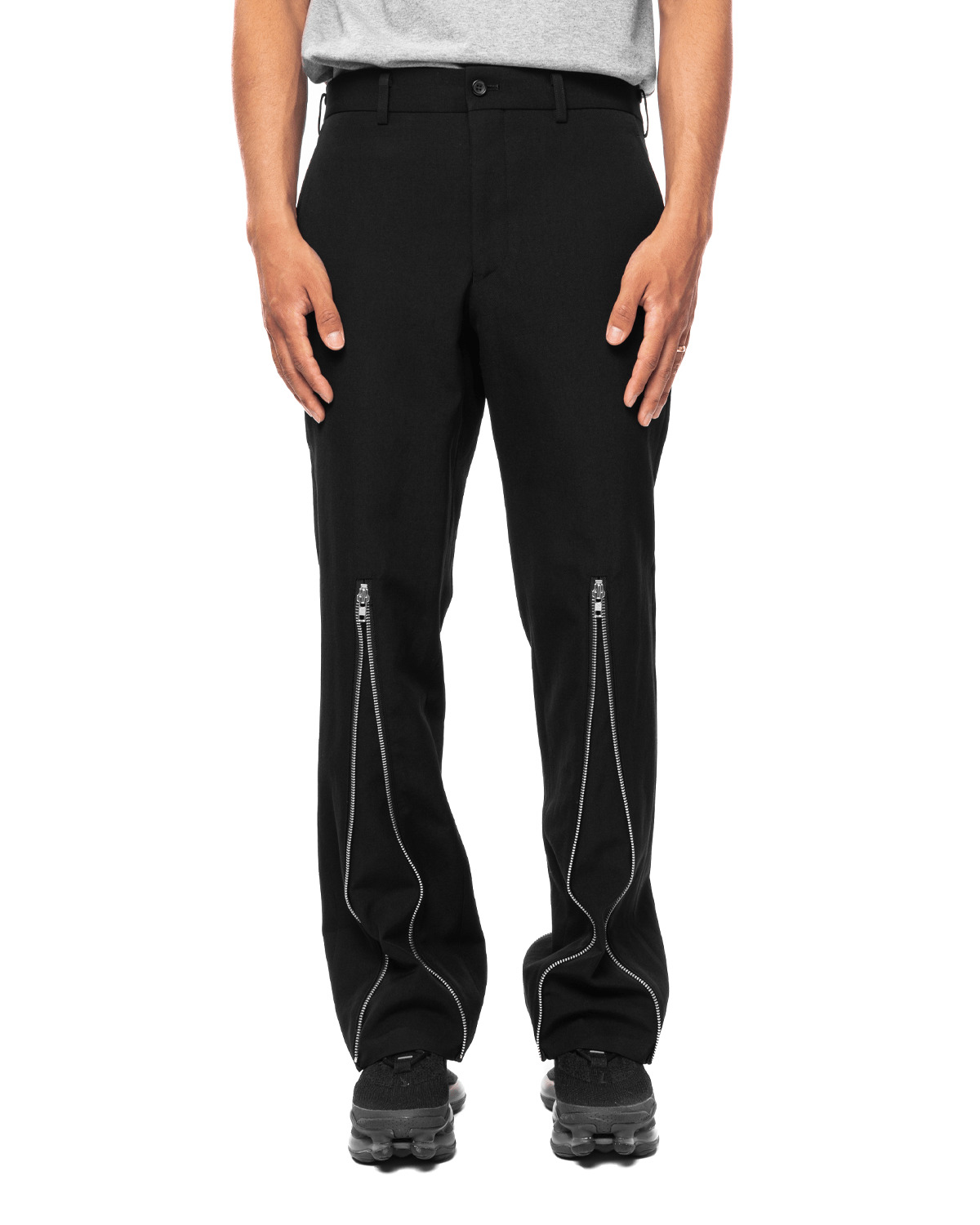 Zip Trouser - Black - 1