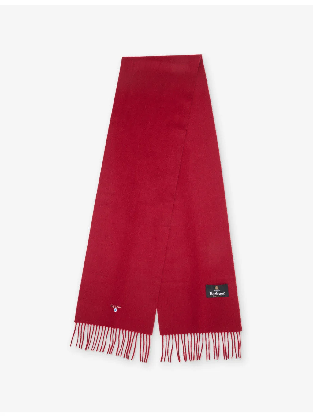 Brand-Embroidered Wool Scarf - 1