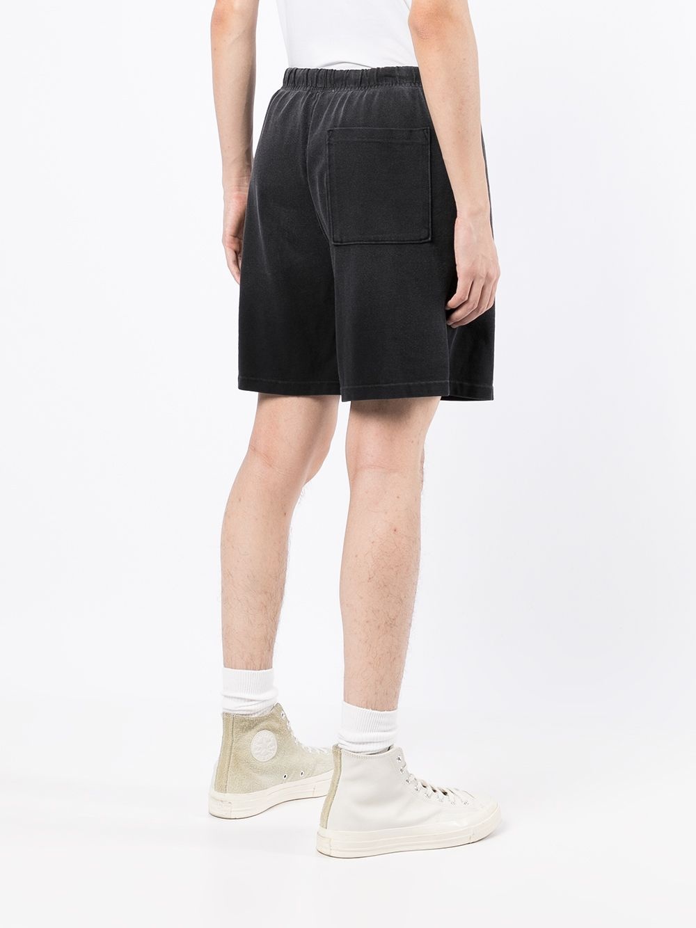 logo-print track shorts - 4