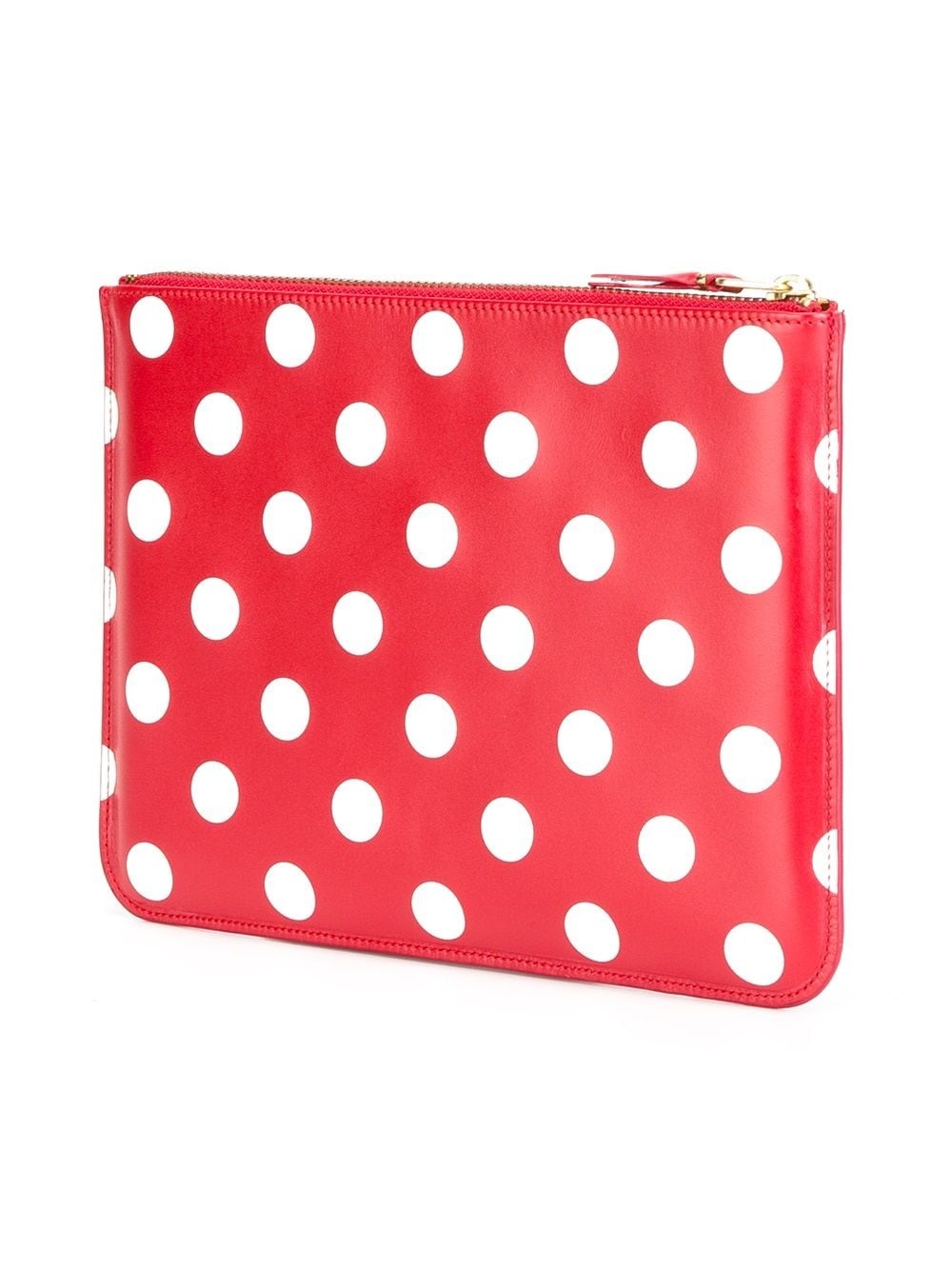 polka dot zipped clutch - 3