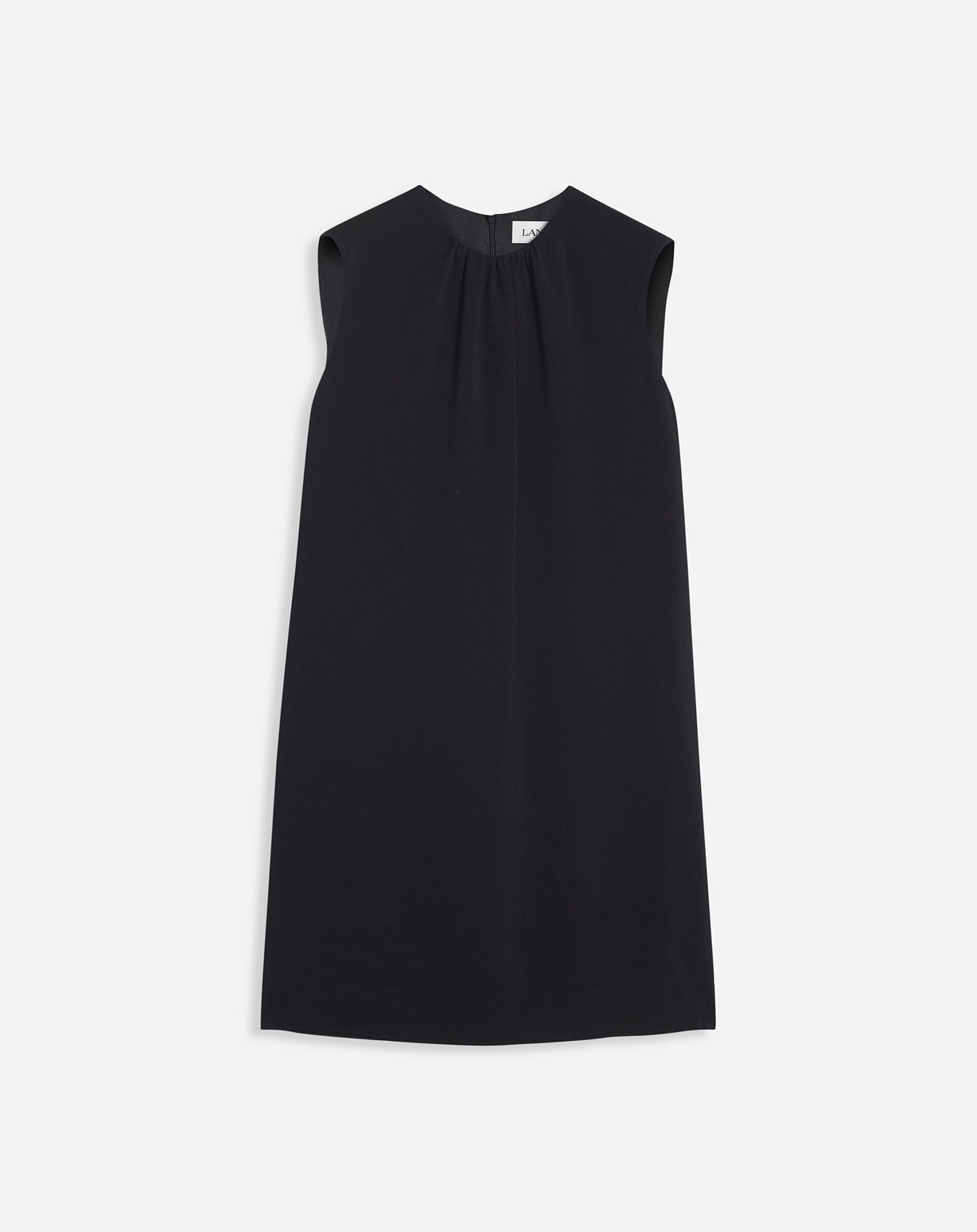 GATHERED NECK MINI DRESS - 1