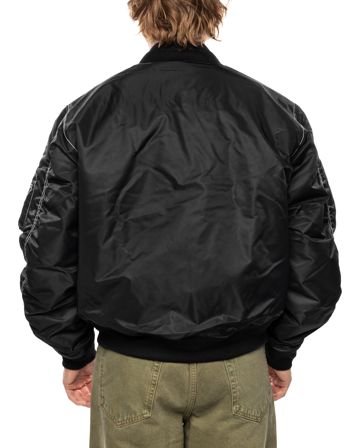 00s～　STUSSY MA-1 BOMBER JACKET 　BLACK 00s～ STUSSY MA-1 BOMBER JACKET BLACK Stussy Built Reversible