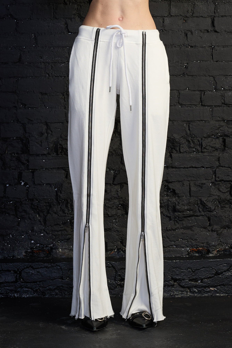 ZIPPERED WIDE LEG SWEATPANT 3