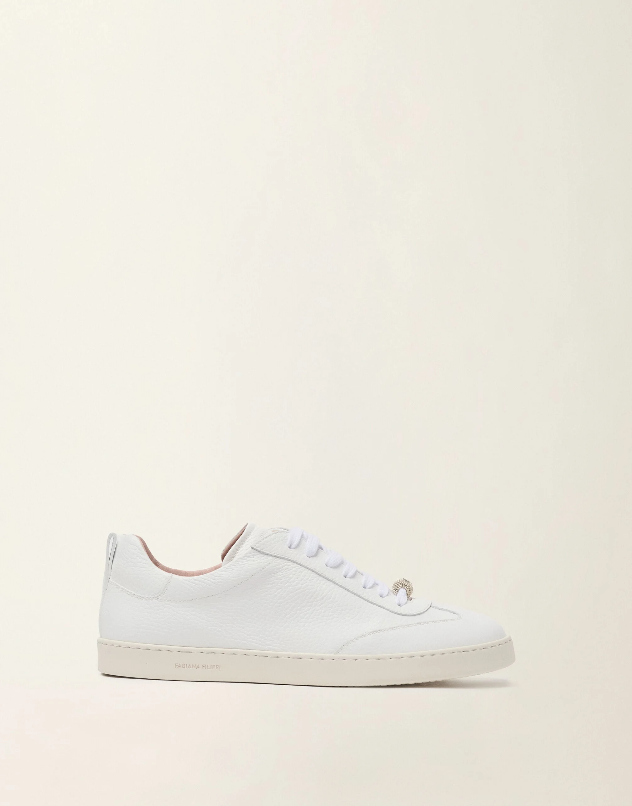 Grained leather sneaker - 1