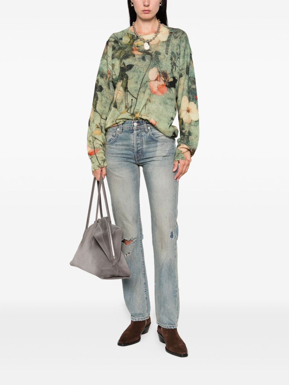 distressed-effect jeans - 2