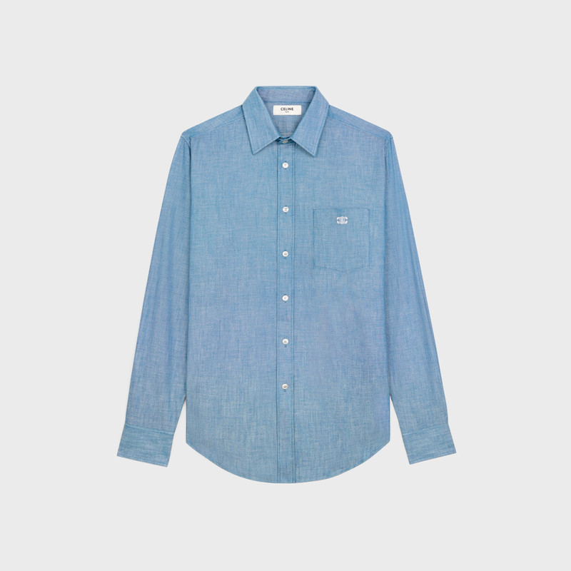 loose shirt in chambray cotton 1