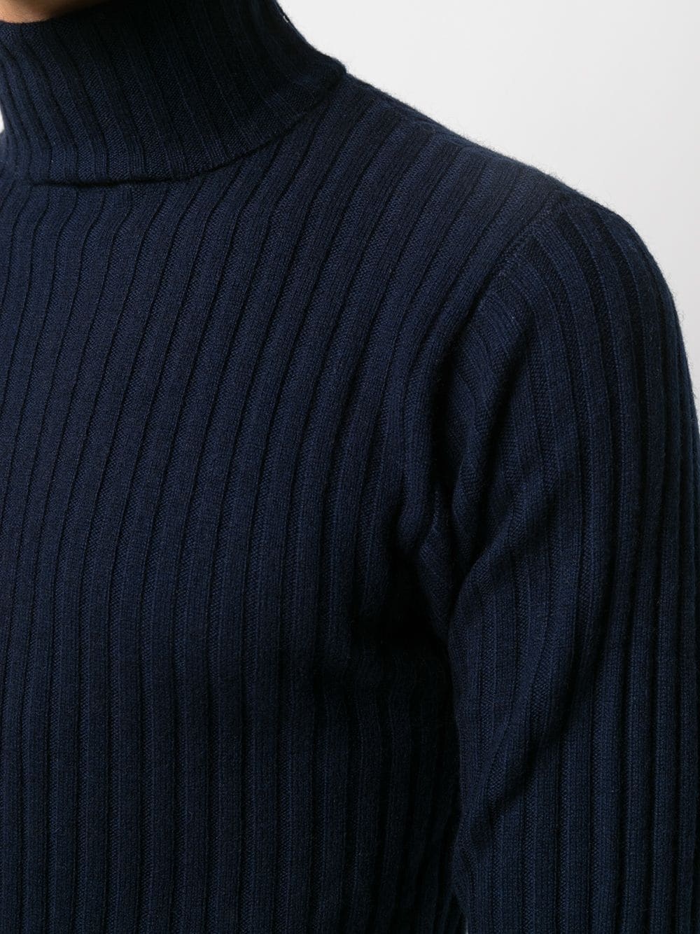 ribbed knit rollneck jumper - 5