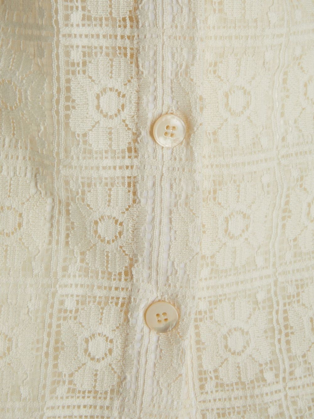floral-lace shirt - 3