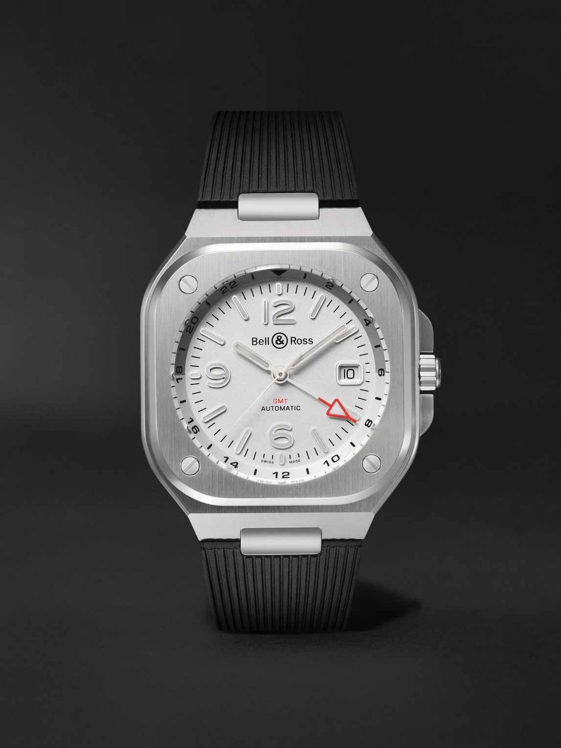 BR 05 Automatic GMT Stainless Steel Watch, Ref. BR05G-SI-ST/SRB BU23NOV - 1