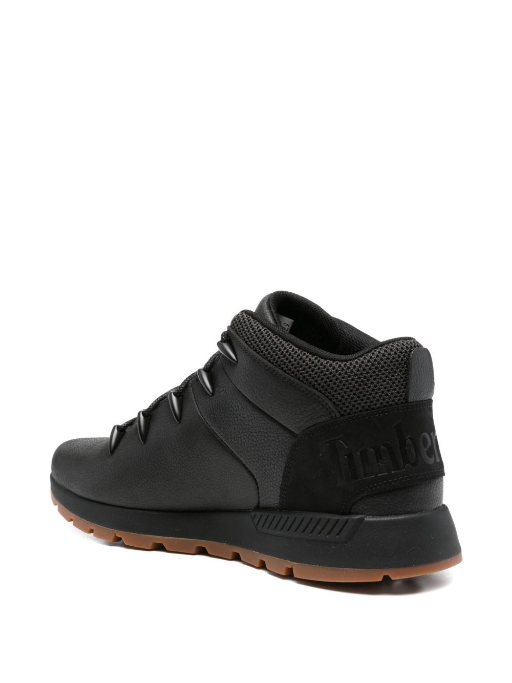 leather lace-up boots - 3