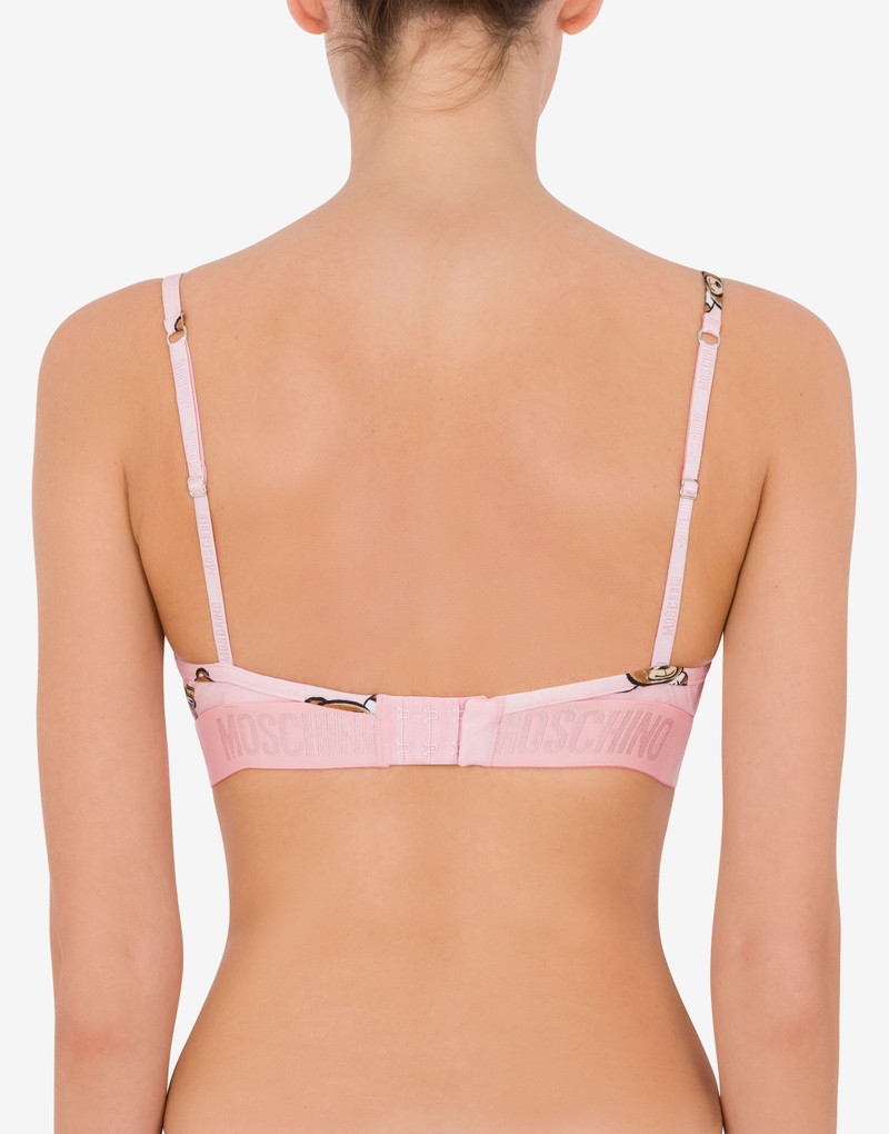 ALLOVER TEDDY BEAR TRIANGLE BRA 3