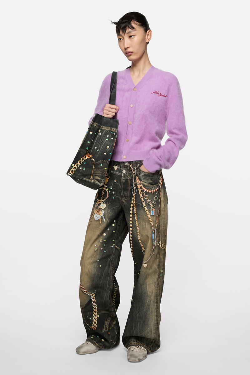 Acne Studios Cashmere cardigan - Year of the Horse - Pink/purple outlook