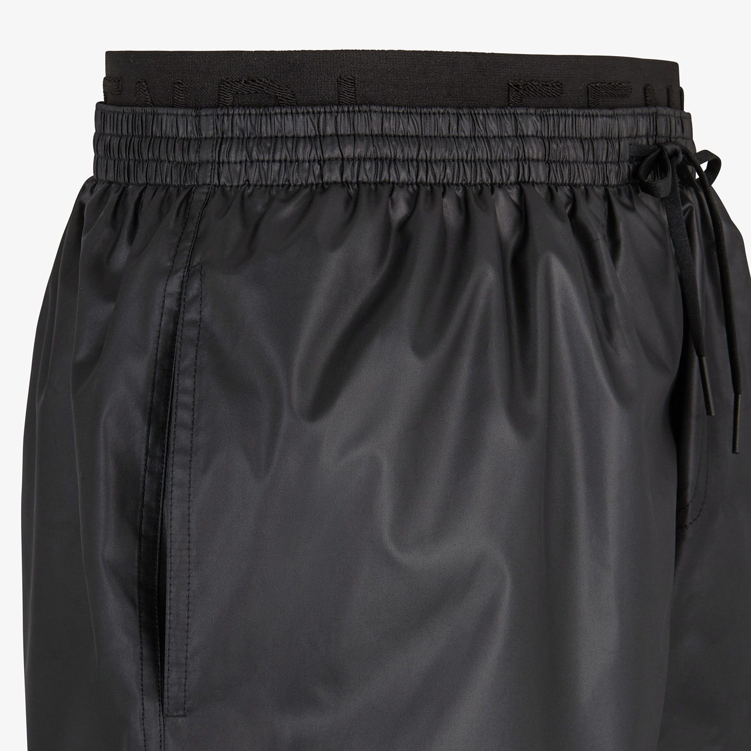 Black tech fabric shorts - 3