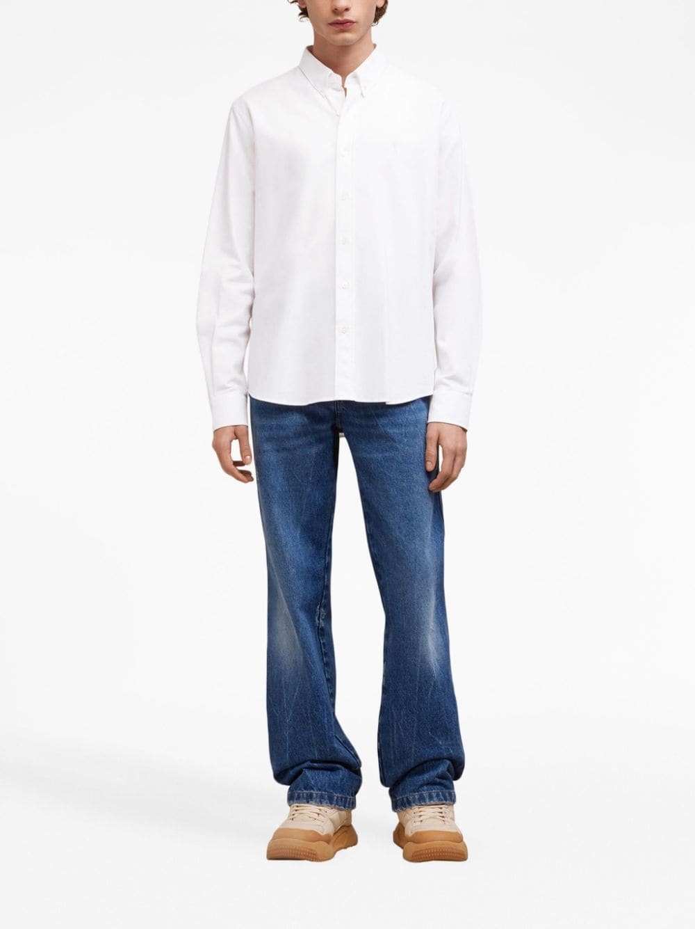 button-down cotton shirt - 4