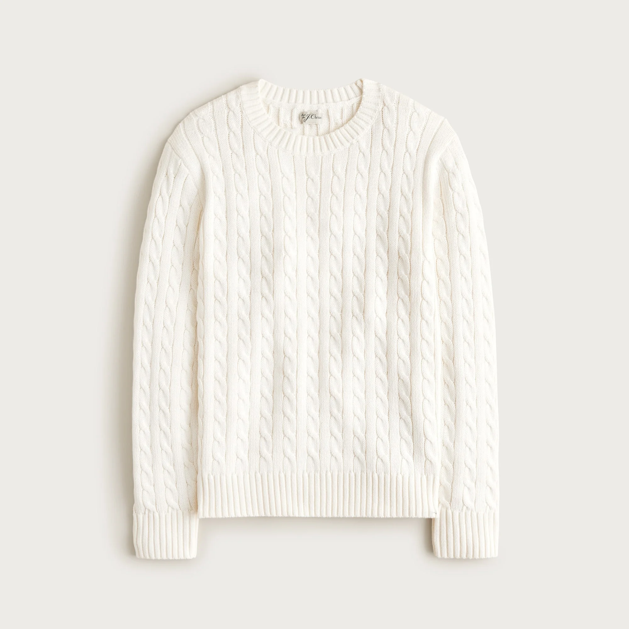 Heritage cotton cable-knit sweater - 1