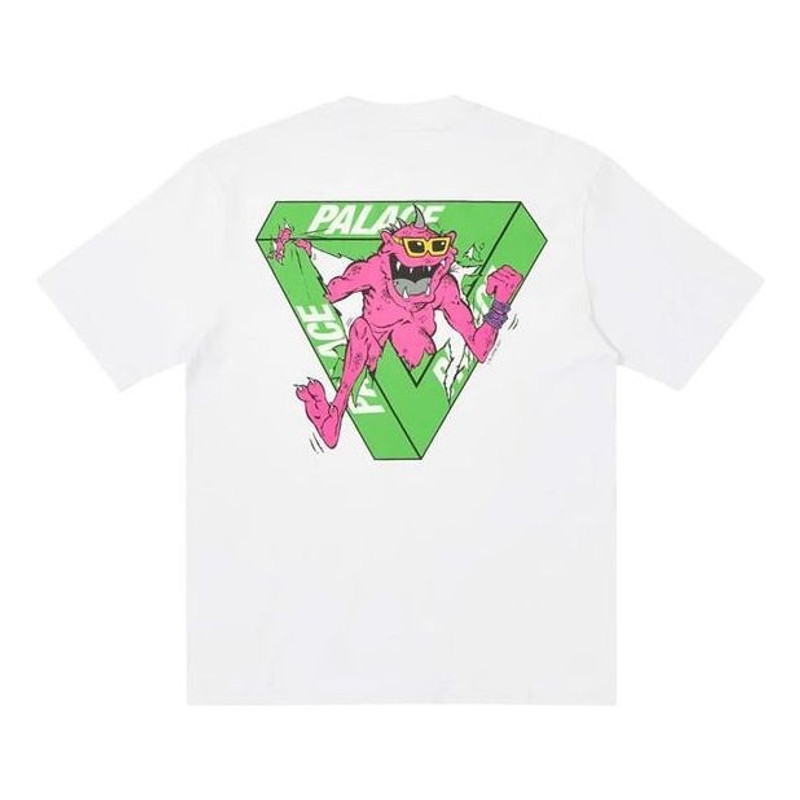 PALACE x M-Zone 크로스오버 작은 Tri-Ferg 패턴 짧은 소매 Unisex 화이트 P20TS087 - 1