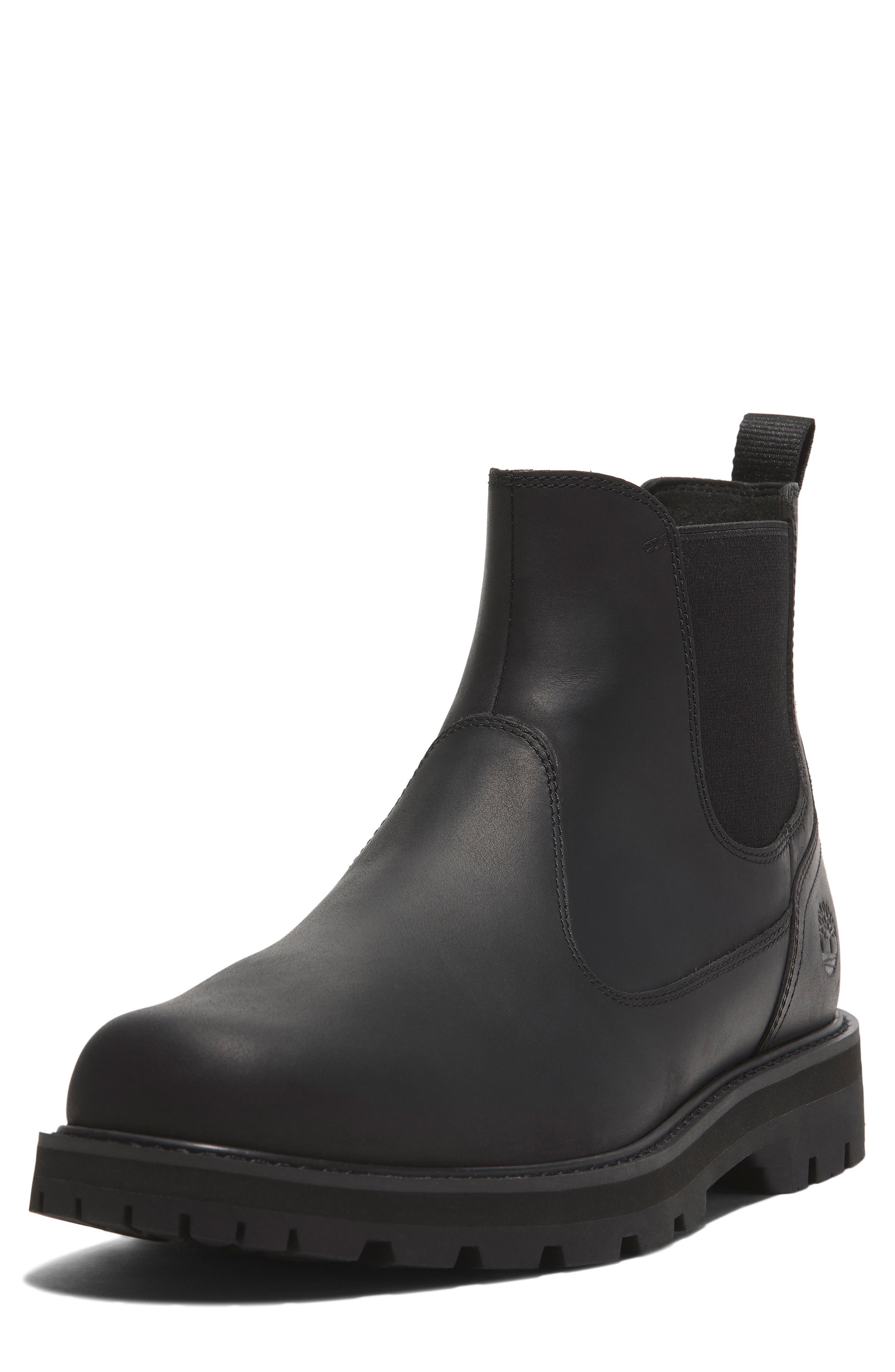 Timberland Britton Road Mid Chelsea Boot in Black Full Grain at Nordstrom - 6