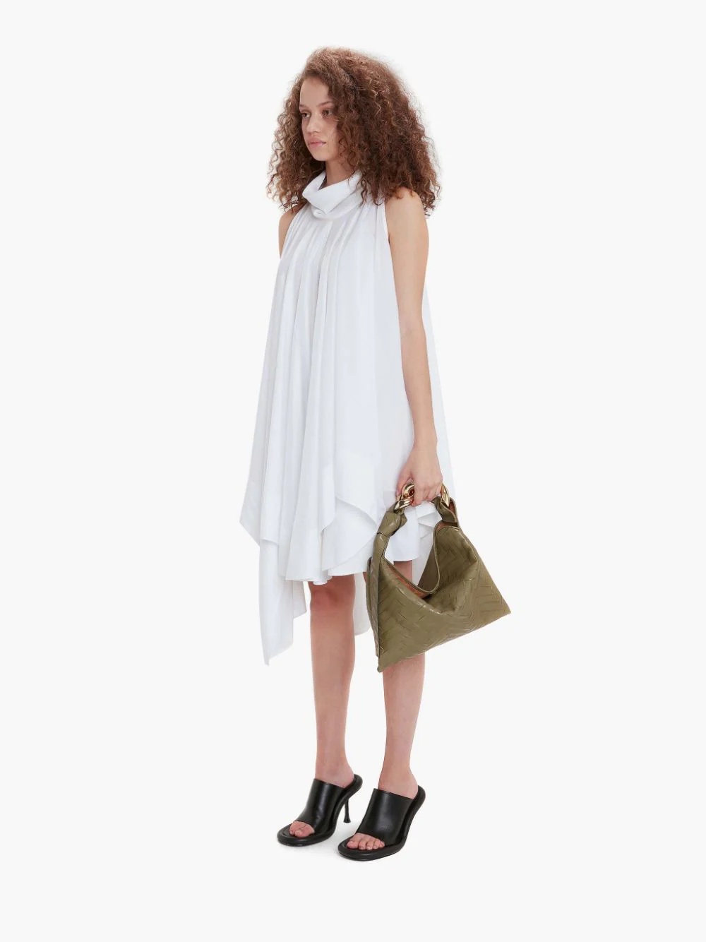 ASYMMETRIC HEM BUSTIER DRESS - 3