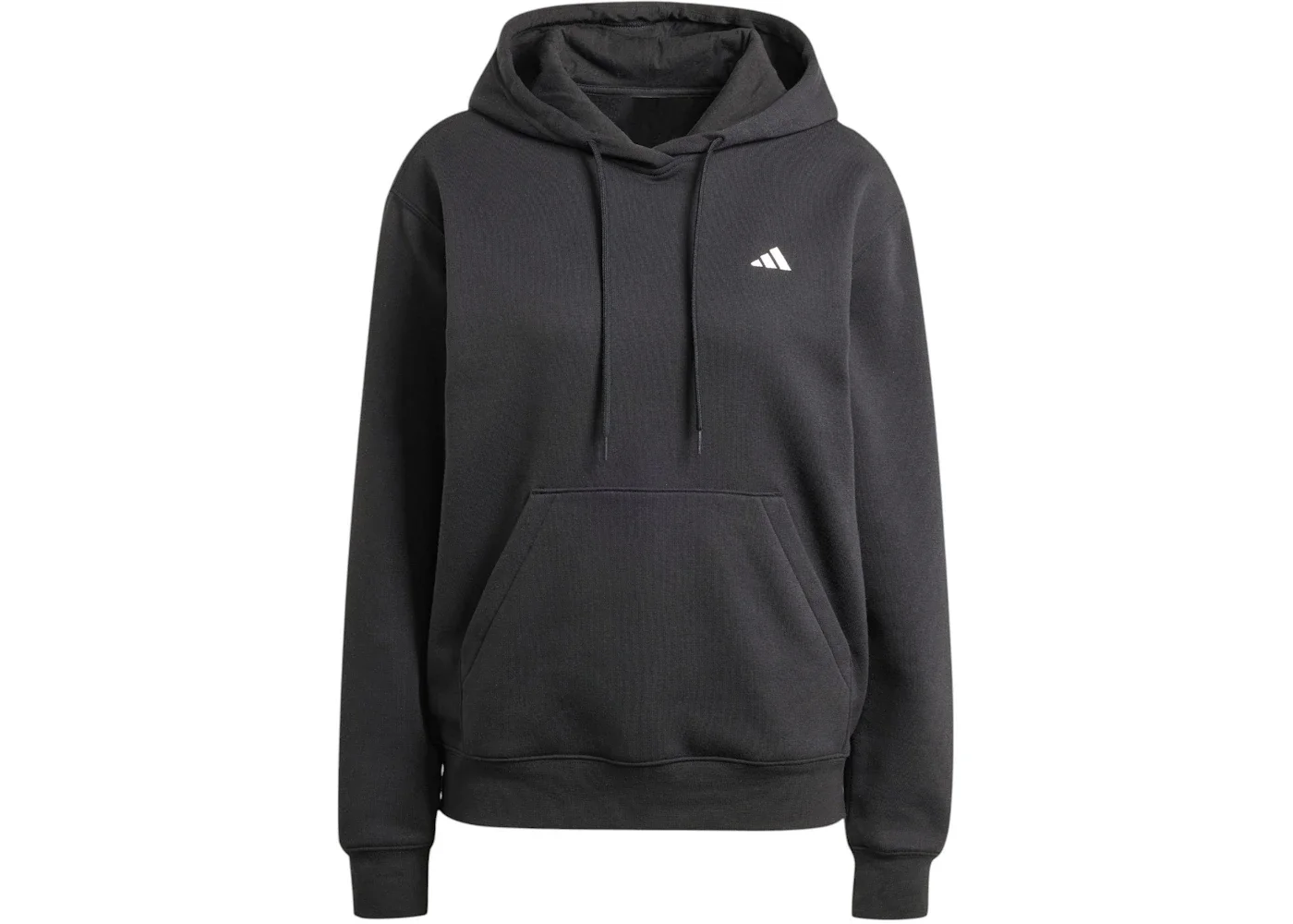 adidas Essentials Small Logo Feel Cozy Hoodie Black - 1